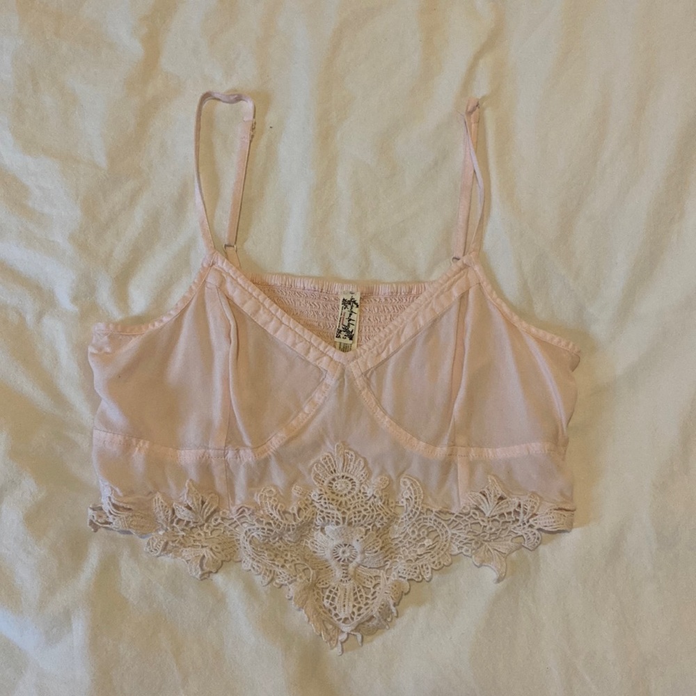 Free People lace crop top